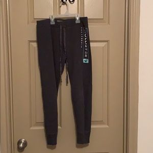 Grey Hollister cropped joggers
